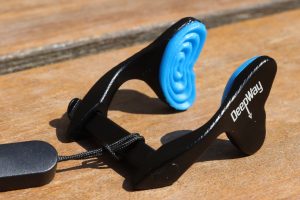Deepway Aluminum Nose Clip for Freediving - Black and blue version
